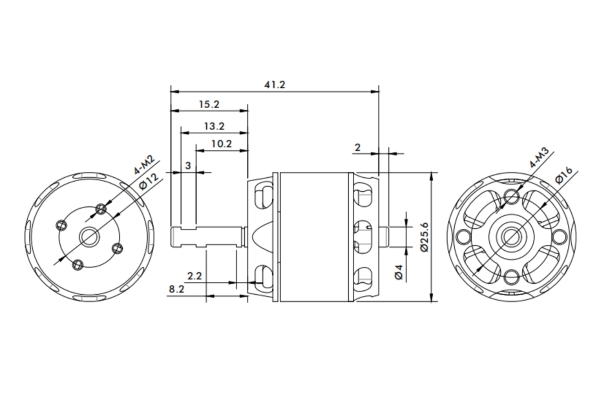 KAV30.2003 BL-Motor Kavan Pro2626-2500 Speed 2-3S